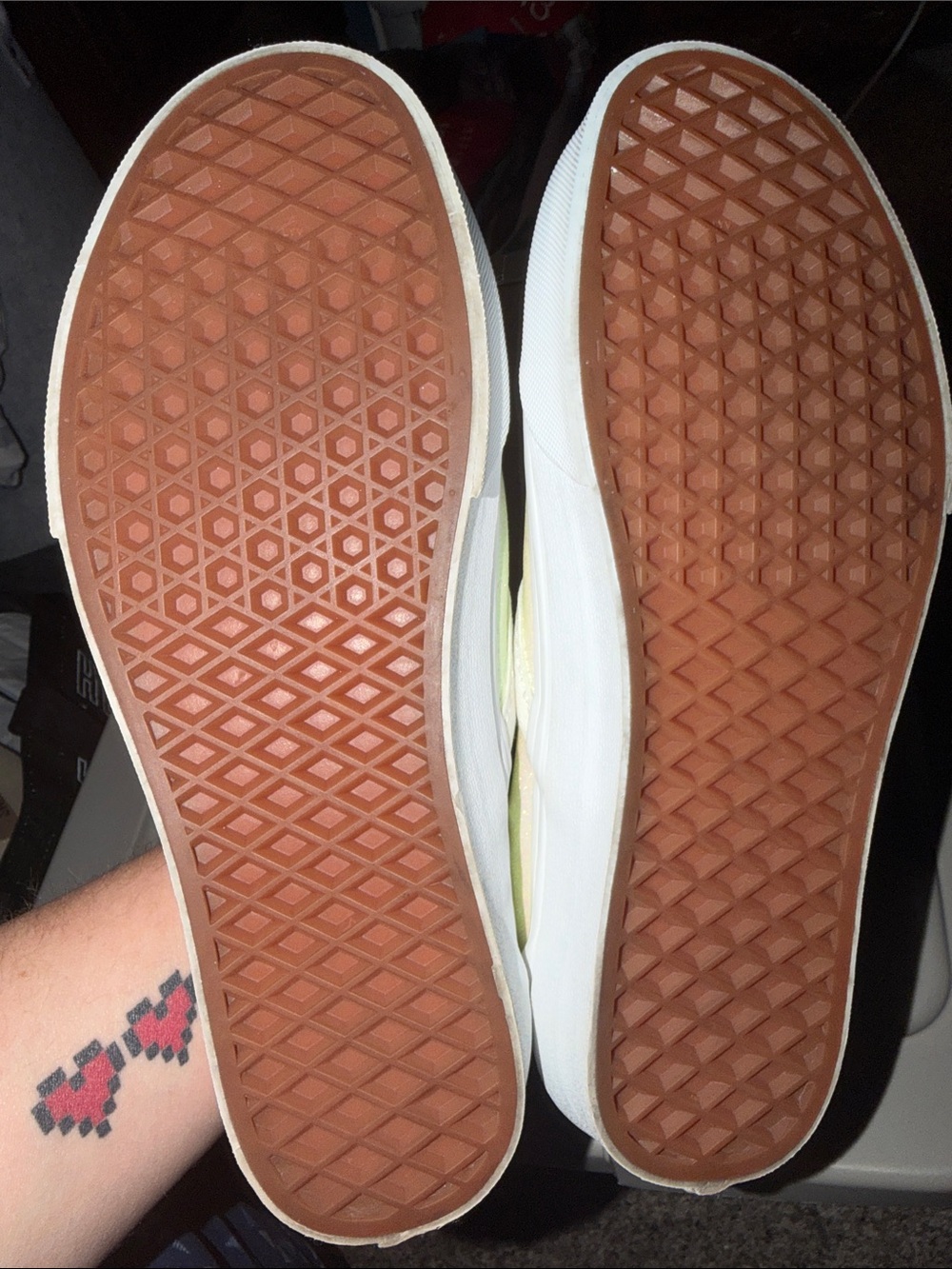 Vans Iridescent Slip-On Sneakers - Pink/White size 8.5 women - Picture 7 of 7